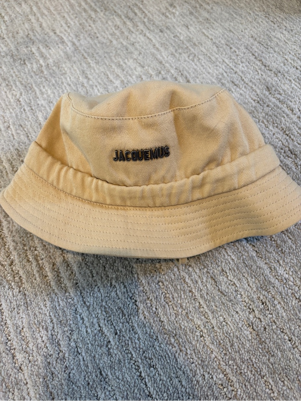 Jacquemus Beige Logo Bucket Hat